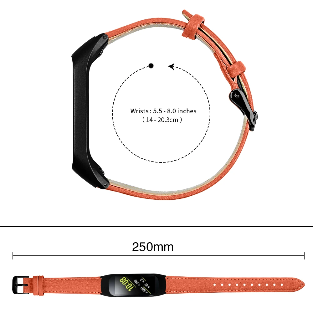 Подлинный классический кожаный ремешок для samsung galaxy fit-e SM-R375 ремешок с чехлом с пряжкой Шестерня классические ремешки бизнес-часы