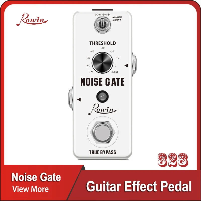 

Rowin LEF-319 Guitar Noise Gate Pedal Effects For Electric Guitar Hard Soft 2 Modes