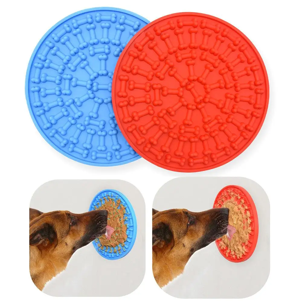 

Bathing Pet Lick Mat Multifunction Suction Cup Wall Mounted Dog Lick Pad Novelty Food Silicone Cat Lick Distract Mat Training