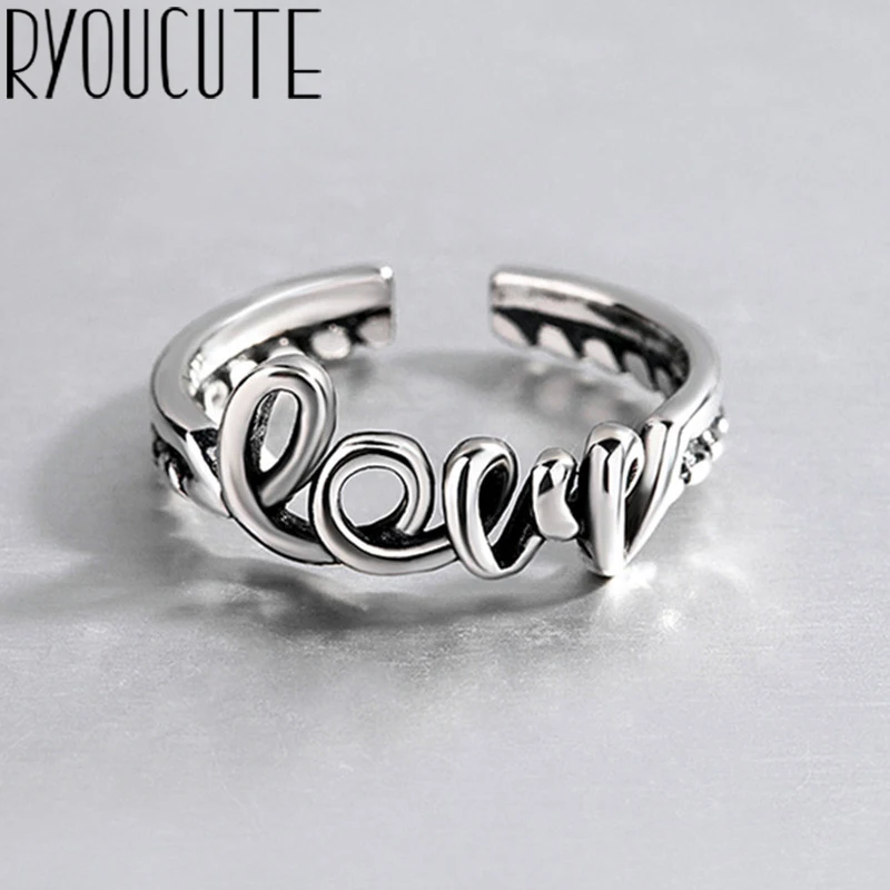 Оптовая продажа кольца из настоящего серебра в стиле ретро для женщин большие