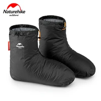 naturehike sleeping bag accessories goose down shoe cover 80g indoor portable unisex winter warm feet cover waterproof windproof