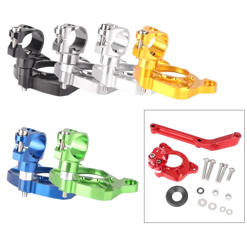 

Motorcycle Steering Damper Stabilizer Bracket Mount Holder Set Aluminum For Kawasaki Z1000 2014 2015 2016