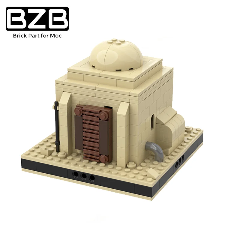 

BZB MOC Star 1:156 Desert House 55012 Scene Building Block Model Home Bricks Decoration Kids Brain Game DIY Toys Best Gifts