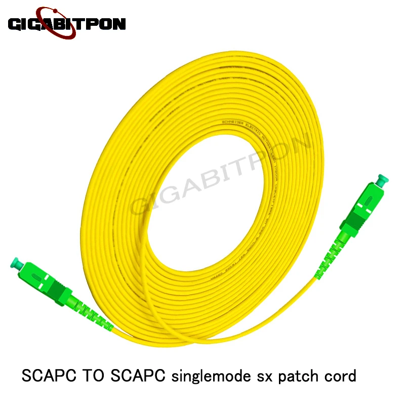 SC/APCFTTH fiber optic patch cord SC/APC-SC/APC SM SX 3.0mm G652D fiber optic patch cord 10pcs/package