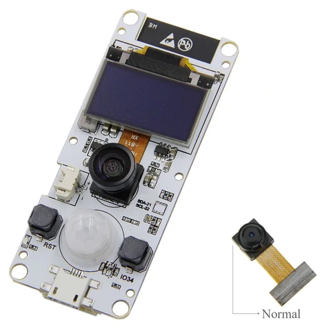 T-камера Aihasd ESP32 с функцией обратной съемки и PSRAM, модуль камеры ESP32-WROVER-B OV2640, объектив «рыбий глаз»/нормальный объектив для TTGO