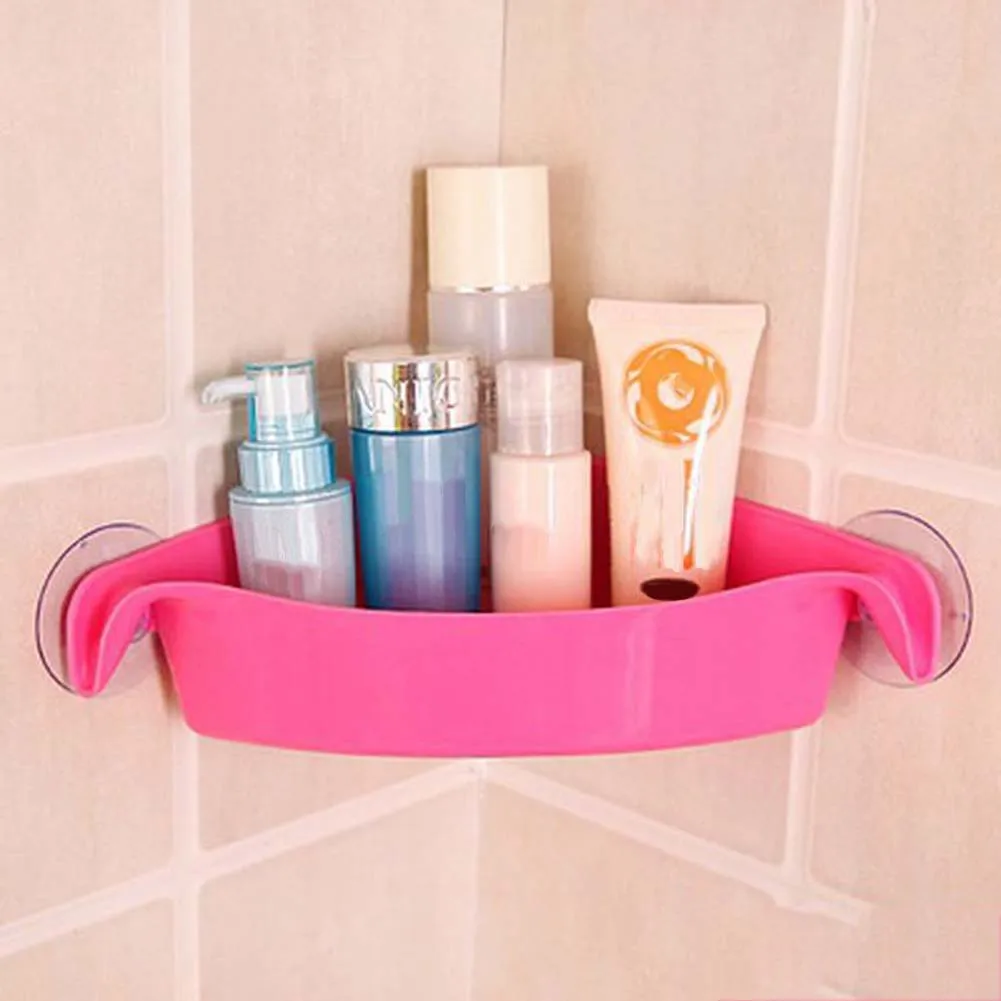Портативная полипропиленовая присоска для кухни ванной комнаты угловая полка