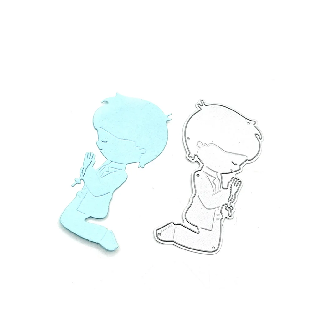 

Julyarts Boy Pray Cutting DiesMetal Dies For DIY Scrapbooking Decorative Embossing Handcraft Die Cutting Template