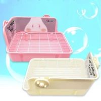 hamster pet cat rabbit corner toilet litter trays indoor clean pet litter training tray for small animal drop ship