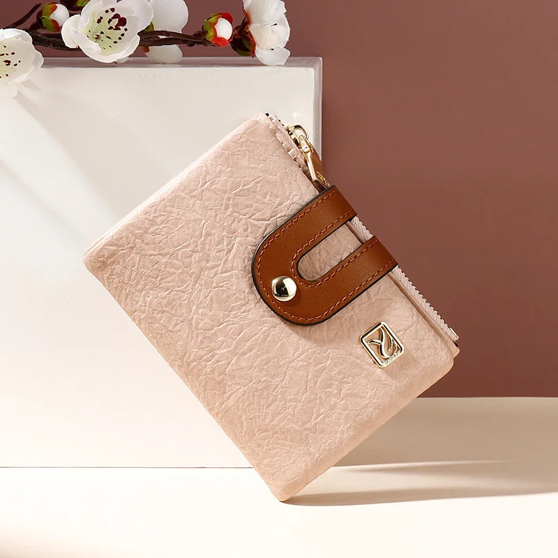 Клатч женский короткий на молнии с несколькими отделениями для карт - купить по