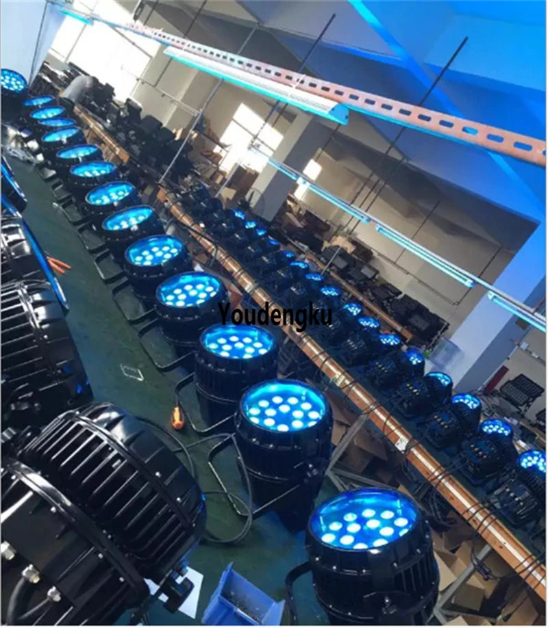 4 шт. фон для мытья зум светодиодный номинальный уличный 18x10 rgbw в 1