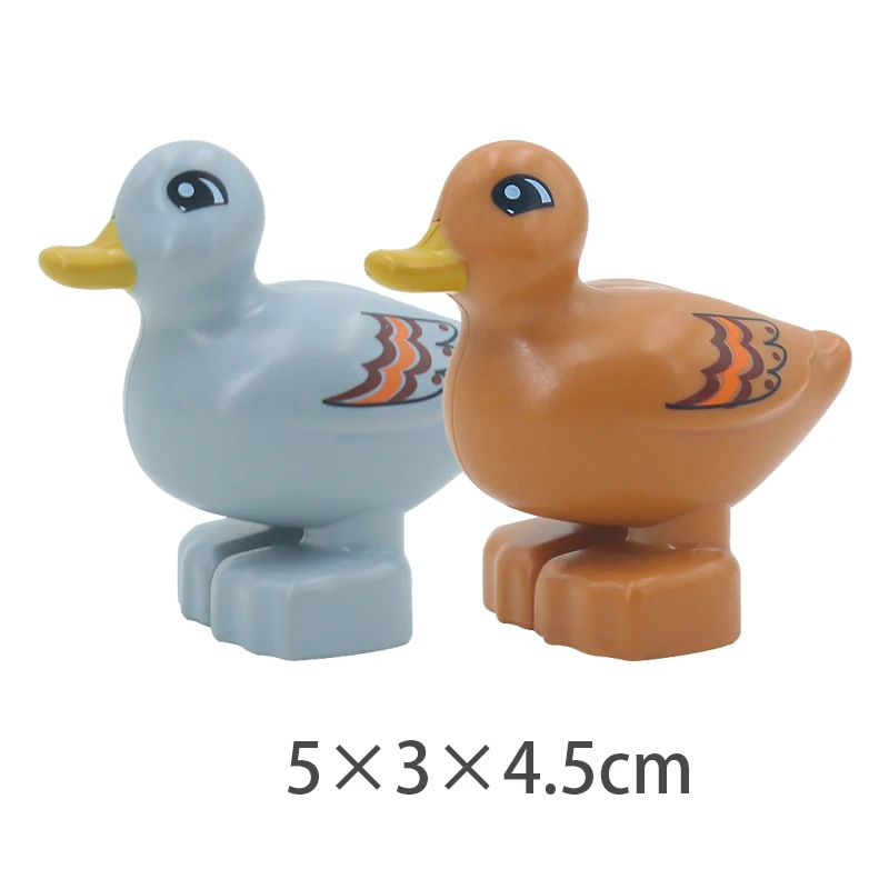 Большие строительные блоки милый океан зоопарк ферма животные аксессуары сделай