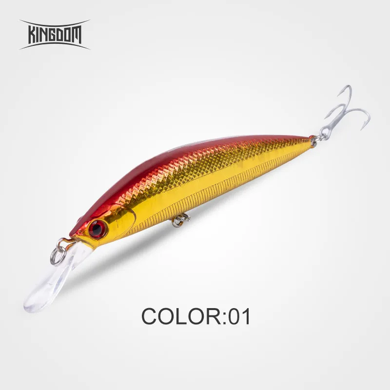 Color 01 Kingdom Fishing приманки Джеркбейт гольян воблеры 90 мм 11 г/26 г жесткая пластиковая наживка губы для морской воды пять цветов модель 3529 - Цвет: Color 01