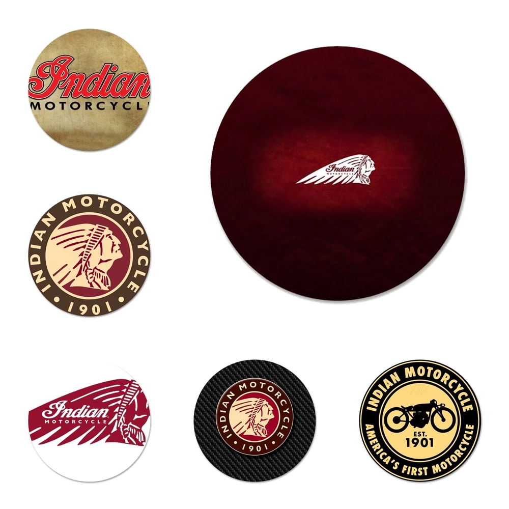 

Indian Motorcycle America company logo Icons Pins Badge Decoration Brooches Metal Badges For Clothes Backpack Decoration