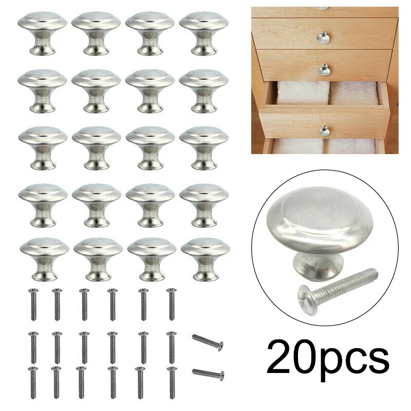 20 шт. дверные ручки шкафа из нержавеющей стали ручка выдвижной ящик наборы