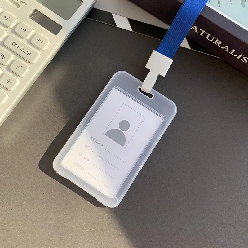 

1PC Transparent Nurse Worker Student ID Credit Card Holder with Lanyard Business Office Card Case Cover School Supplies