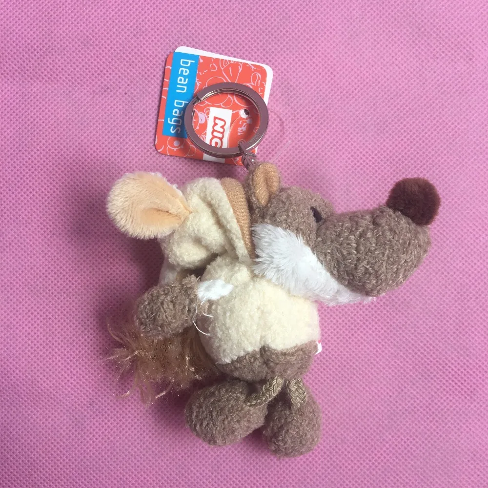 12 см оптовая продажа Германия маленький волк брелок плюшевая подвеска рюкзак