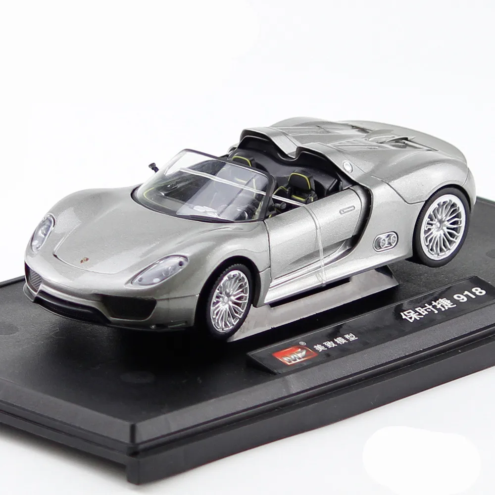 1:24 Литой под давлением сплав спортивный автомобиль модель игрушки для Porsche 918 с