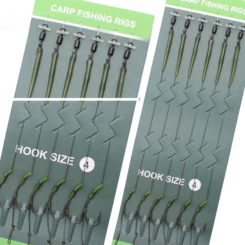 

6PCS Carp Fishing Accessories Line Aligner Anti tangle sleeve Quick Change Swivel for Carp Rigs Coarse Fishing Tackle
