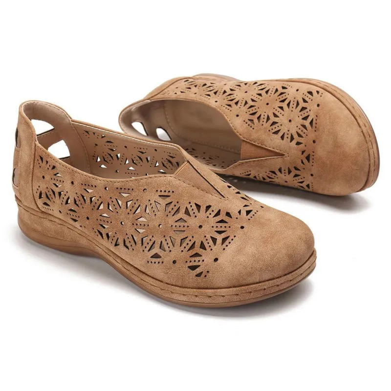 

Women Sandals New Fashion Outdoor Solid Casual Pu Leather Women Slipper 2021 Summer Flat Slip-On Cover Heel Sandals Female Shoes