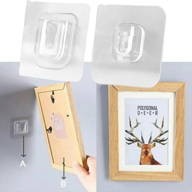 

double sided adhesive wall hooks Wall Hanger Transparent Suction Cup Sucker Hook Adhesive Wall Hooks Dropshipping