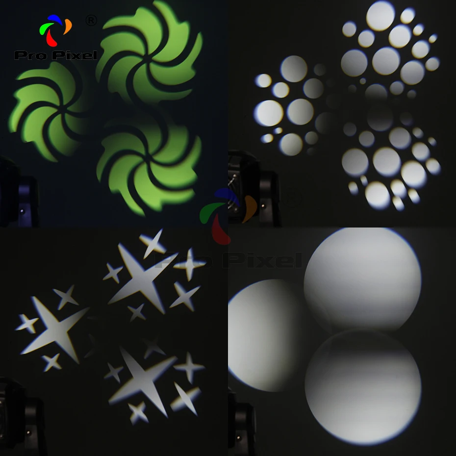 Мини 90 Вт точечный 8 шт. светильник с подвижной головкой светодиодный Dmx Dj Gobo 3