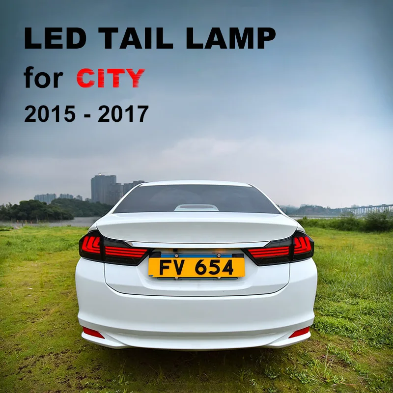 

LED Tail Lamp for Honda City 2015 2016 2017 Left Right Side LED Tail Light Reverse Light Turning Signal Light