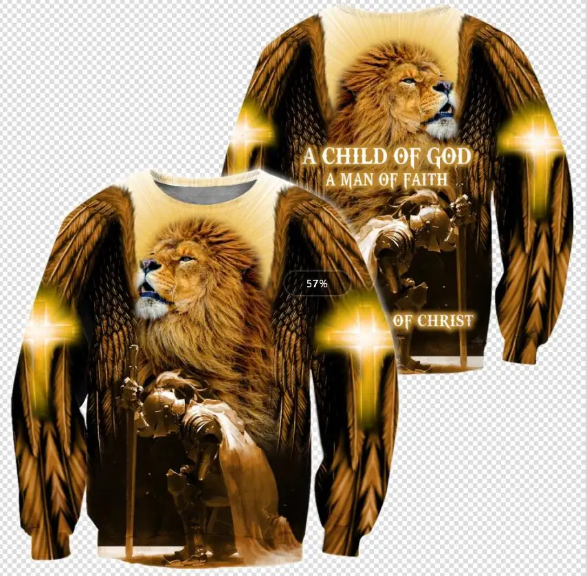 

Christian Jesus Lion Catholic 3D Print Hoodie Man Women Harajuku Outwear Zipper Pullover Sweatshirt Casual Unisex Jacket Style-3