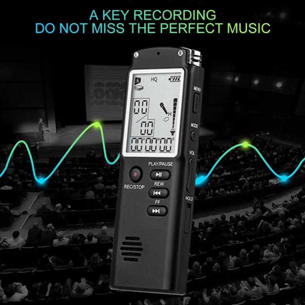 Mini T60 8 Гб 16 профессиональное устройство для записи голоса дисплей времени