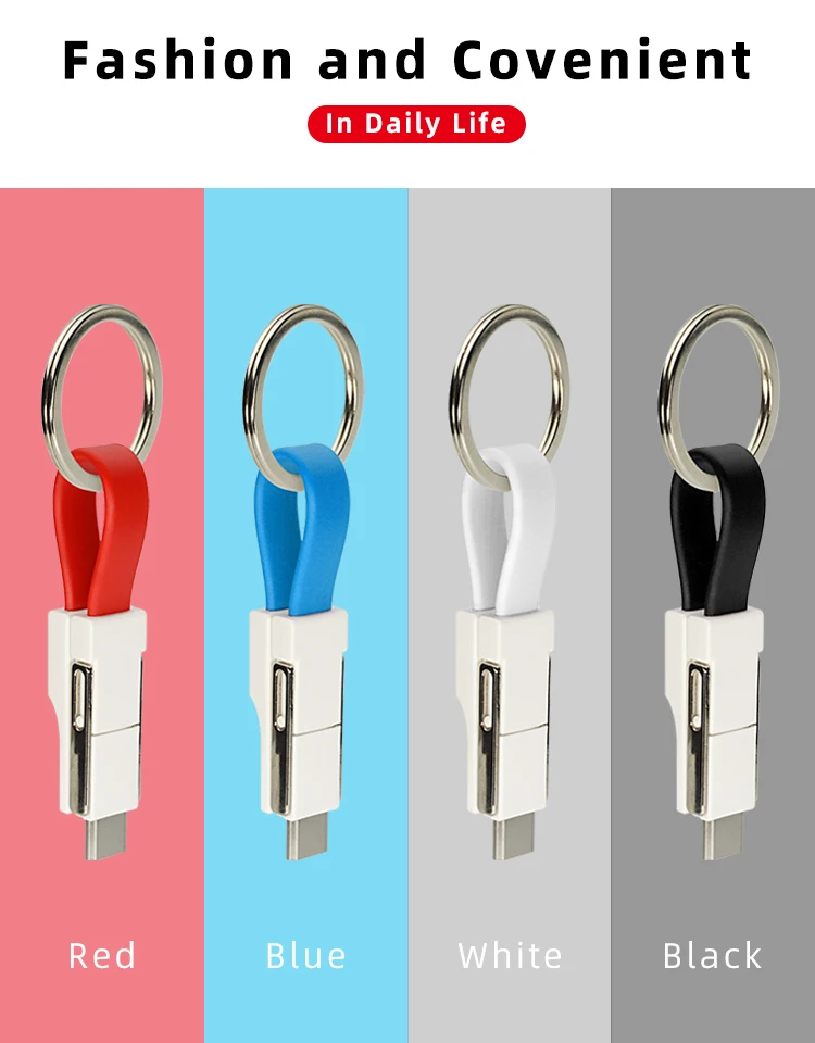 CHAURE, 3 в 1, USB кабель, мини брелок, 2А, портативный магнитный кабель для быстрой зарядки, для освещения типа C, микро-кабель для синхронизации данных и зарядки