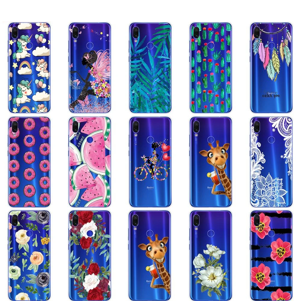 Case For Xiaomi Redmi Note 7 Case Silicon  Soft Case For Xiaomi Redmi Note 7 Case 6.3 Inch Cover Full 360 Protective Shell