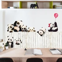 lovely panda 3d self adhesive wallpaper kids wall sticker animal living room baby room nursery decor poster adesivo de parede