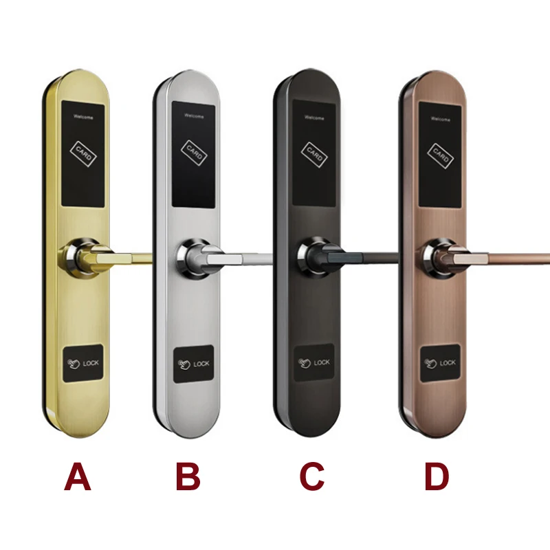 

Electronic Handle Door Lock RFID Card for Hotel Shop Office School Home Door Hardware DIY Rarelock ZS44 aa