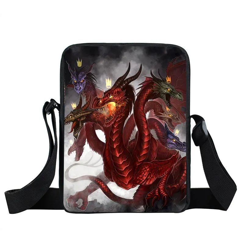 Волшебный дракон/Стрекоза мини сумка-мессенджер для подростков мальчиков и