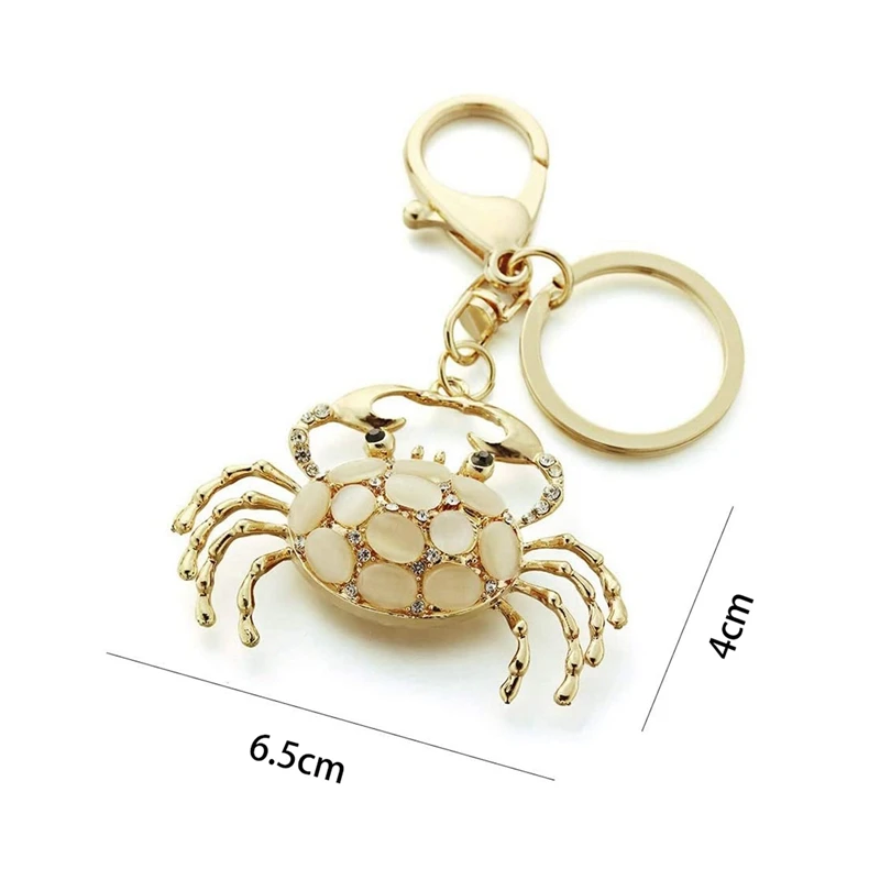 Брелки с животными краб-кулон металлический брелок подвеской держатель для
