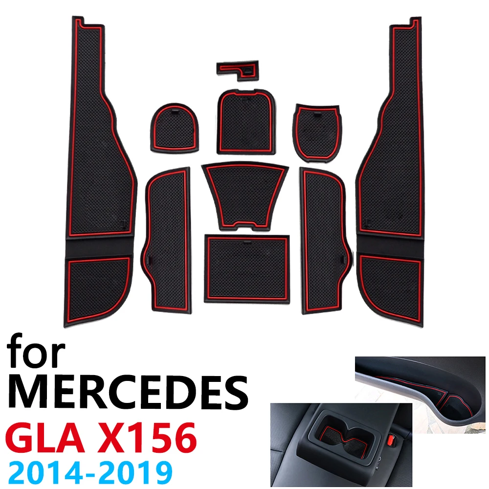 Противоскользящий резиновый коврик для чашки Mercedes Benz GLA X156 GLA180 GLA200 GLA220 GLA250 GLA45 2019