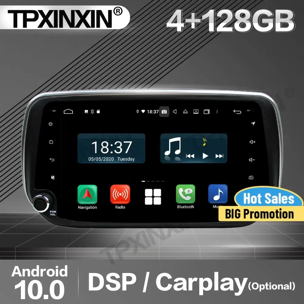 

Автомагнитола 2 Din, 4 + 128G Carplay, стерео приемник, Android для Hyundai IX45 2018-2019, GPS-навигатор, проигрыватель, аудиомагнитофон, головное устройство