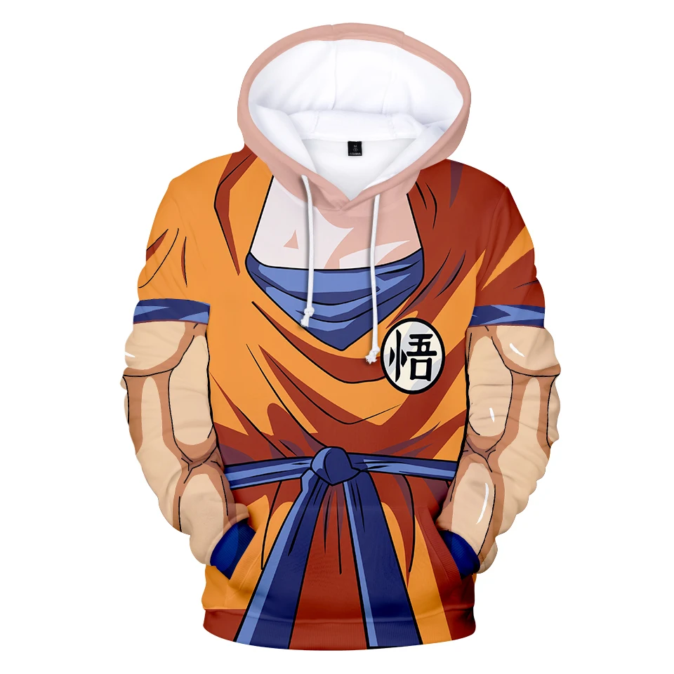 2019 осень зима модные мужские толстовки 3D Budo will с капюшоном Dragon Ball Master Roshi Косплей