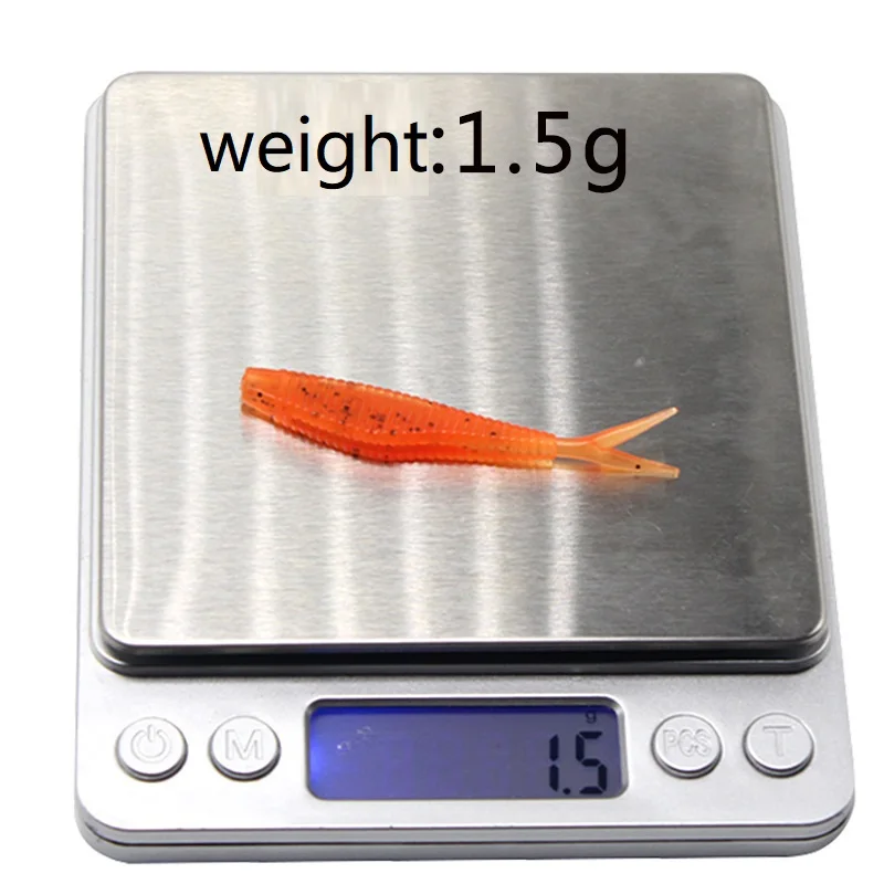 5pcd/в партии мягкие приманки для рыбалки 6 см/1 5g колебание червь плавающие