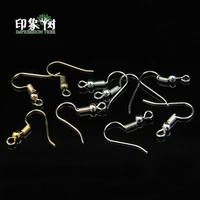 96pcspack spring earring hook silver rose gold bronze rhodium plated hooks ear wires hooks earrings for diy jewelry components