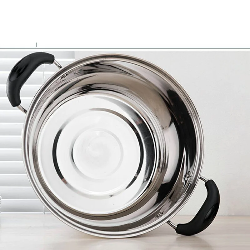 Кастрюля для супа из нержавеющей стали 1 5-4 л с двойным дном немагнитная