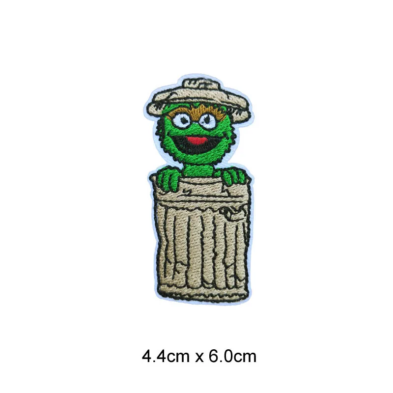 12 символов/набор вышитые наклейки на куртку Улица Сезам |