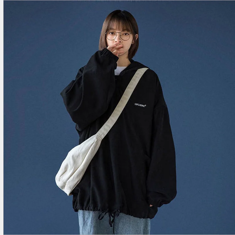 

Tooling Hooded Sweater Women's Fashion Design Spring and Autumn Thin Section Loose Fried Street 2021 New Student Big Pocket