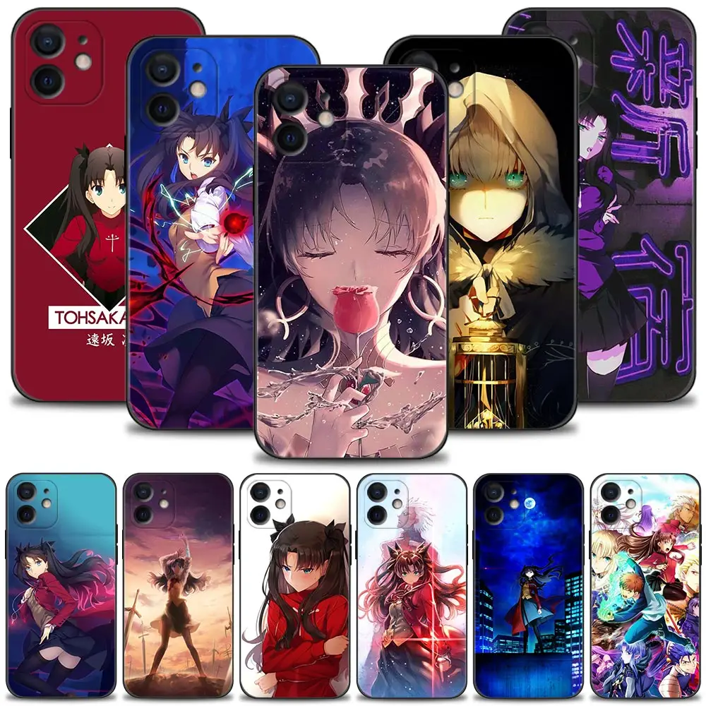 Чехол для телефона Fate Zero Tohsaka Rin iPhone 13 12 11 Pro Max XS XR X 7 8 Plus Mini 6S 5S SE 2020 силиконовый