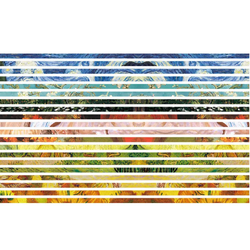 

20Pcs Multi-color Washi Tape Aesthetic Scrapbooking Decorative Adhesive Tapes Paper Japanese Stationery Sticker Adhesive Tapes