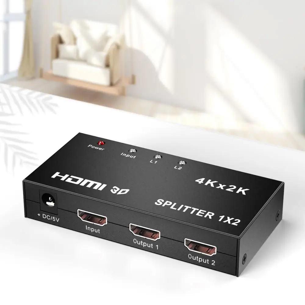 1x2 HDMI переключатель сплиттер порт автоматический Поддержка 3D Full HD1080P для ПК HDTV DVD