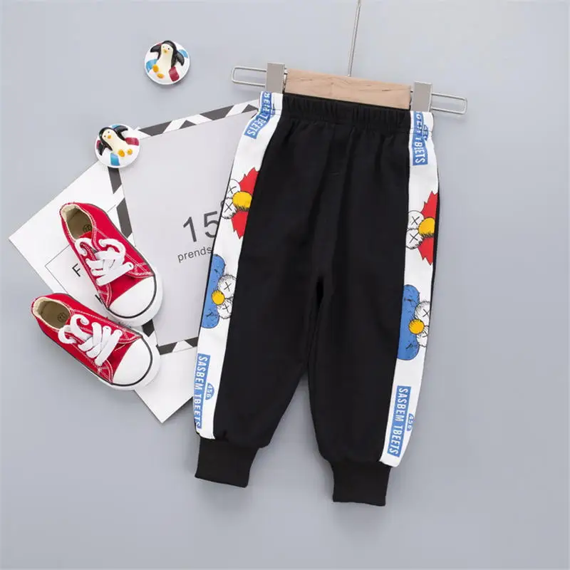 Kids Pants 2020 Spring and Autumn Fashion Children Printing Boys Girls Trousers Girl Leggings long pants 0-4 yeas | Мать и ребенок