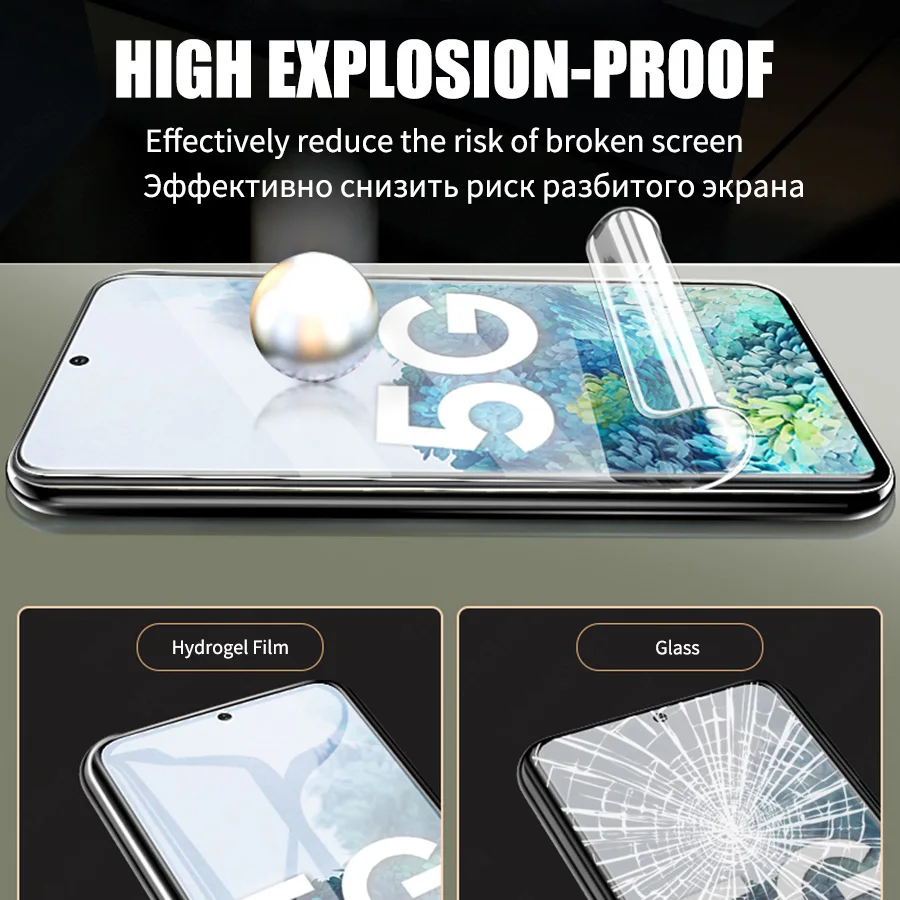 Защитная пленка на экран для Samsung Galaxy Note 9 8 A8 A6 PLUS 2019 S9 S8 S7 EDGE Гидрогелевая