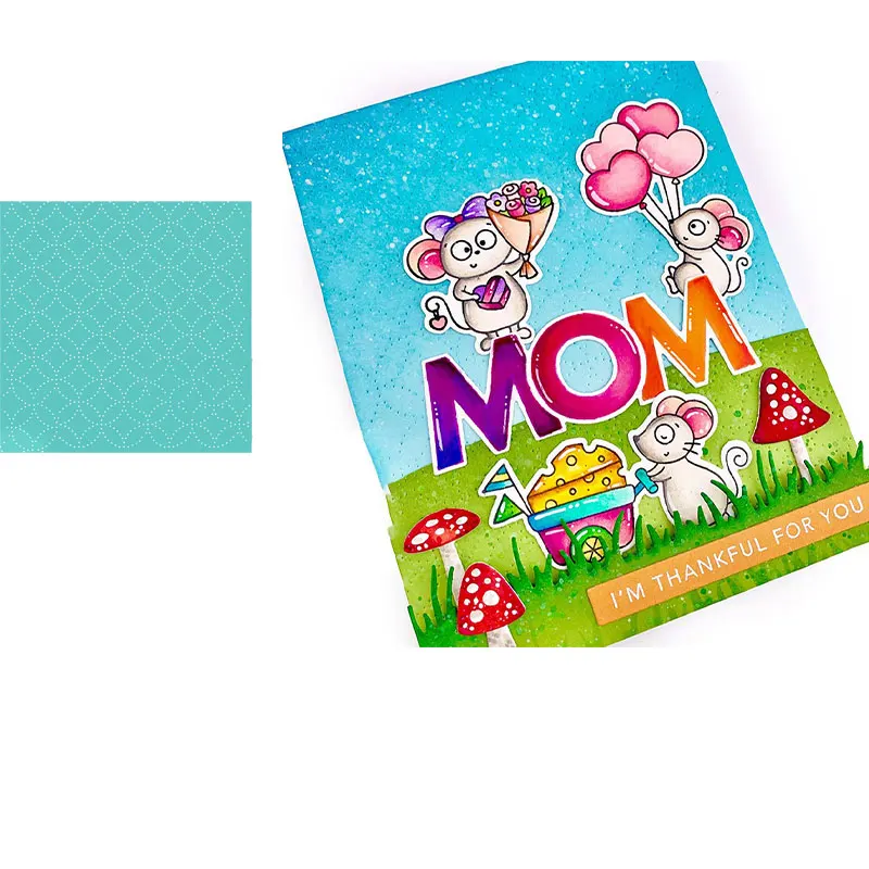 

Rhombus Background Round Decoration Metal New Cutting Dies Scrapbook Dariy Decoration Stencil Embossing Template DIY Make Albums