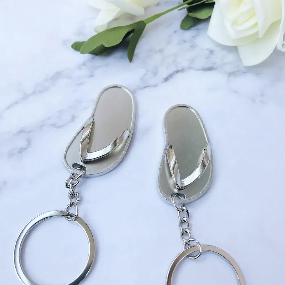 50 шт. гравированные брелки в форме флопа сувениры персонализированные свадебные