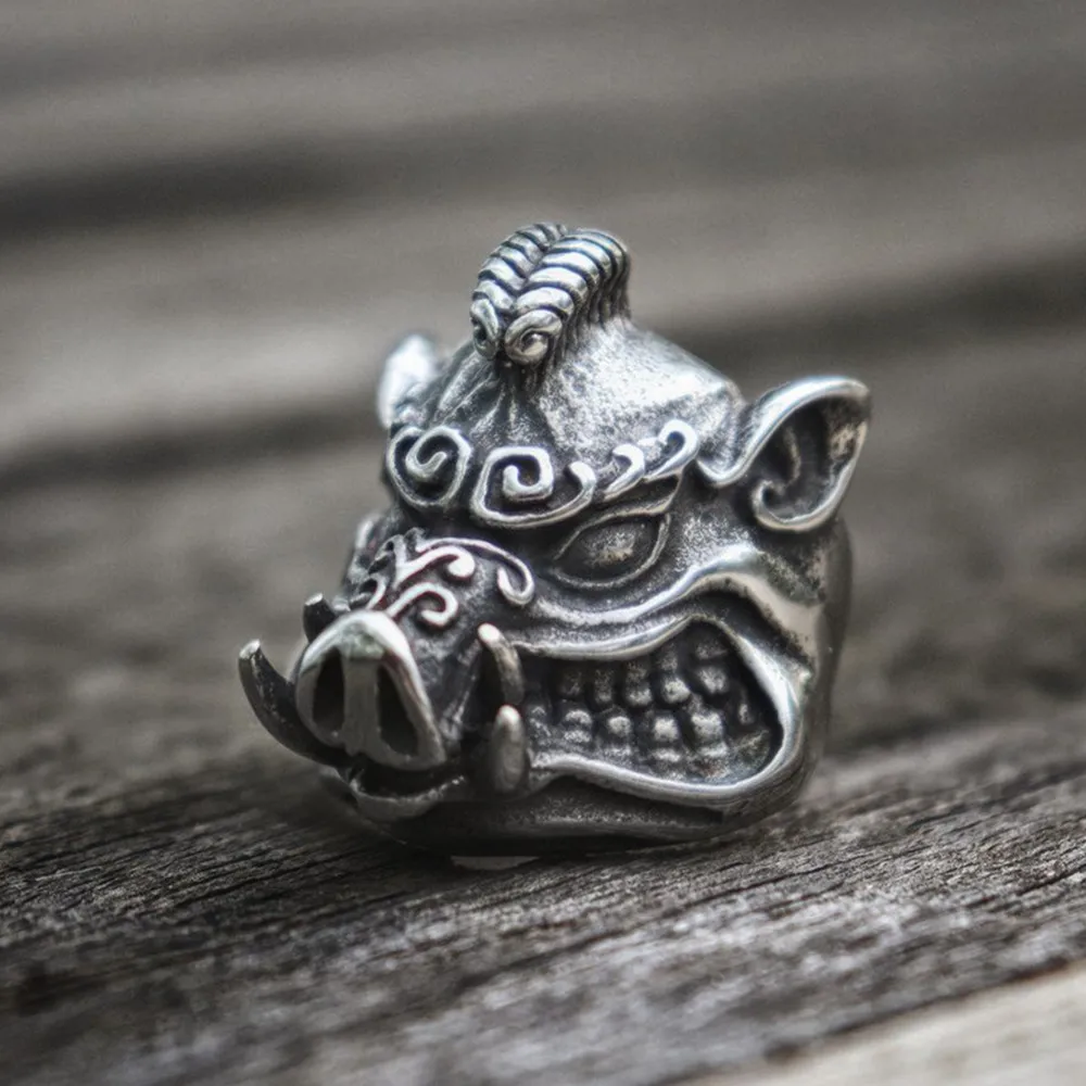 Мужское кольцо из нержавеющей стали EYHIMD байкерское Sus Scrofa ювелирные изделия с